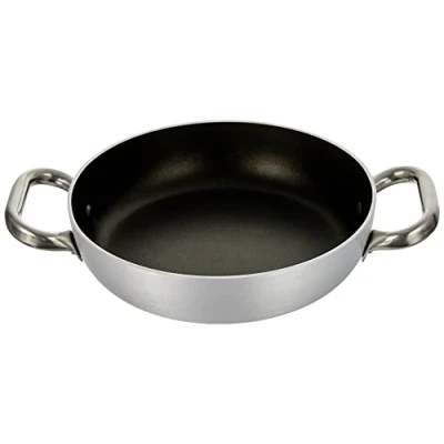 Obrázek Agnelli Platinium Stieltopf aus Aluminium mit 2 Griffen Edelstahl, Silber, 20 cm