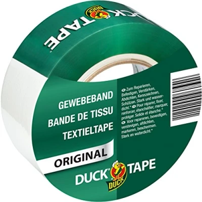 Obrázek DUCK TAPE 106 05 originální textilní páska samolepicí lepicí s vodotěsným povrchem pancéřová extra silná pro vnitřní i venkovní použití 50 mm x m
