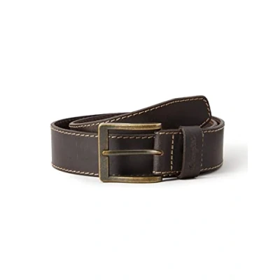 Obrázek Wrangler Pánský Stitched Brown Belt, Hnědá (Mid Brown)