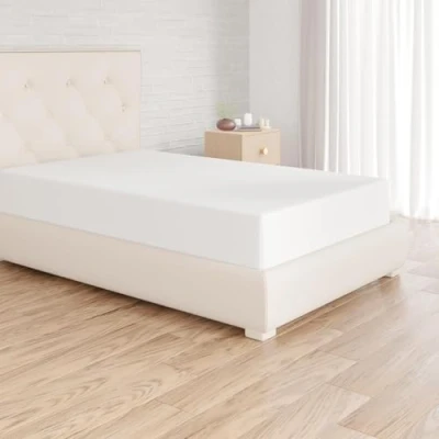 Obrázek Amazon Basics napínací prostěradlo, 90 x 190 30 cm, mikrovlákno, prostěradlo výška matrace do bílá