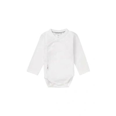 Obrázek Noppies Unisex Baby Player U Romper Ls Ziara, jednobarevný, vel. Novorozenec (velikost výrobce: 62), bílá