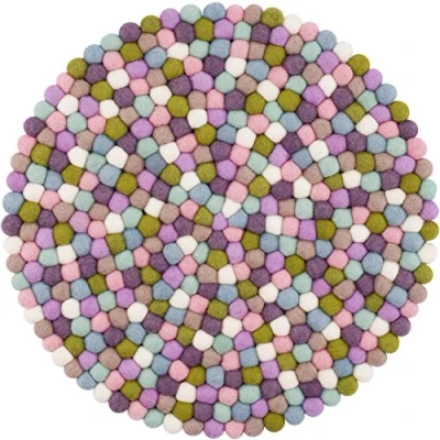 Obrázek myfelt Plstěná koule sedák / podložka na židli Greta 36 cm, barevná