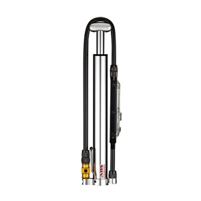 Obrázek LEZYNE Mini pumpa CNC Micro Floor Drive Digital HVG, stříbrná lesklá 90 PSI, 30 cm, 1 MP MFDR V206HVDG, 30,0 cm