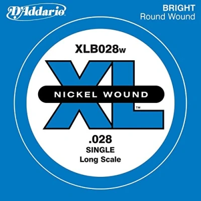 Obrázek D&#039; Addario XLB028 W jednotlivá struna (velikost: XL) Nikl Wound 028 Long Scale