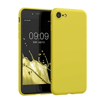Obrázek kwmobile pouzdro kompatibilní s Apple iPhone SE (2022) / (2020) 8 7 pogumované TPU silikonové na mobil ochranné pro bezdrátové nabíjení