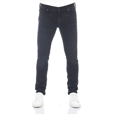 Obrázek JACK &amp; JONES Pánské džíny JJIGLENN džínové kalhoty Slim Fit Stretch Denim Pant modré černé w27 w28 w29 w30 w31 w32 w33 w34 w36 w38, Black 109 (12225765)
