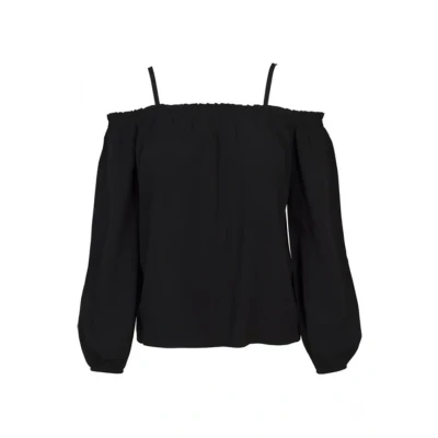 Obrázek Urban Classics Ladies COLD Shoulder Longsleeve Top s dlouhým rukávem, Ženy, Velikost: 3XL, Black