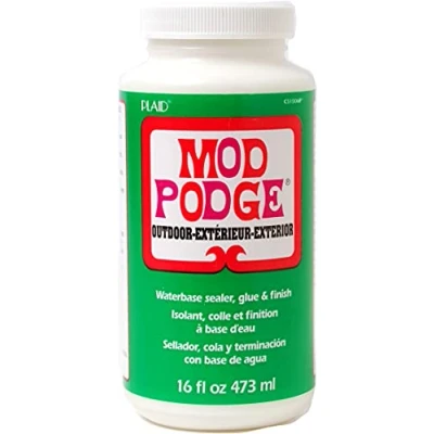 Obrázek Mod Podge 16 Oz Outdoor Decoupage, Synthetic Material, Weiss, 7.1 x 14.5 cm
