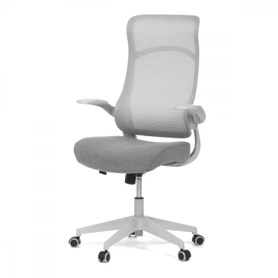 Obrázek Kancelářská židle, houpací mech., šedá MESH, plast. Kříž KA A182 GREY