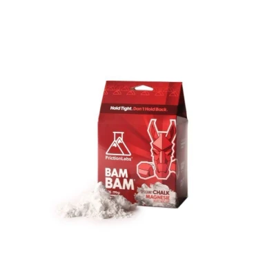 Obrázek Friction Labs Bam 170 g jemná textura nový standard křídy pro lezení, crossfit a powerlifting, nyní se 100% recyklovatelným obalem