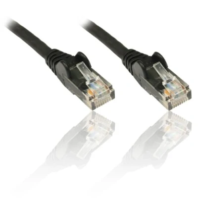 Obrázek PremiumCord Síťový kabel, Ethernet, LAN &amp; Patch kabel CAT5e, UTP, rychle flexibilní a robustní RJ45 1Gbit/S, AWG 26/7, měděný 100% Cu, černý, 2 m