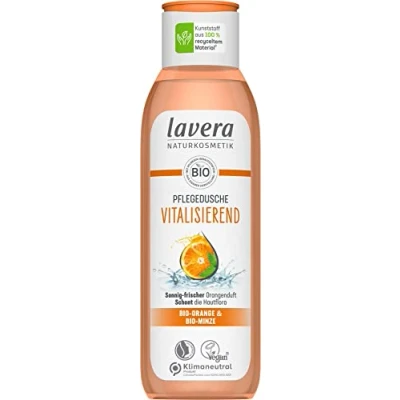 Obrázek lavera Oživující sprchový gel bio pomeranč a máta přírodní kosmetika veganský pH neutrální čistí obzvláště jemně 1 x 250 ml