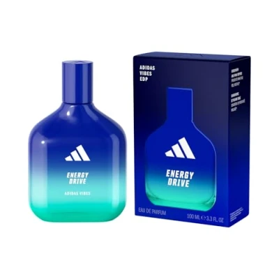 Obrázek adidas Vibes Energy Drive Eau de Parfum, dlouhotrvající, energická unisex vůně s přírodními éterickými oleji, 100 ml