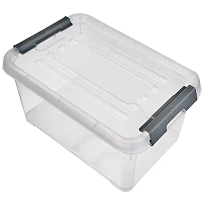Obrázek Curver Handy Plus úložný box s víkem 6 l transparentní/stříbrná, 24 x 16 14 cm
