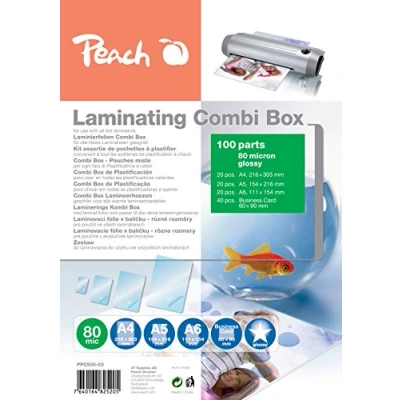 Obrázek Peach PPC500 03 sada laminovacích fólií, 100 ks