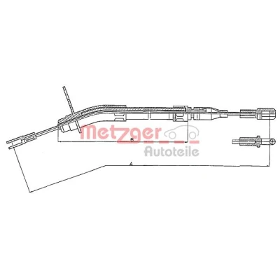 Obrázek Metzger 10.935 Cofle bovden, parkovací brzda