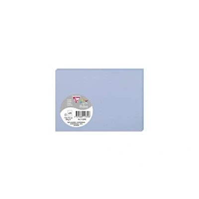 Obrázek Clairefontaine 11339C Packung mit 25 Karten Pollen in Format C6, 110 x 155mm, 210g, Lavendelblau