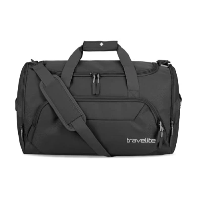 Obrázek travelite Cestovní taška, příruční zavazadlo, víkendy, kick off, lehká malá taška na dovolenou a sport, bazén, kliniku, černá, 50 cm