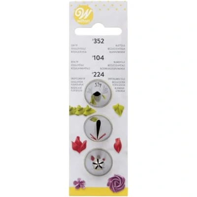 Obrázek USA produkt Deco Rating Tip Set 3/PK # 104 Petal/# 352 Leaf/# 224 květina