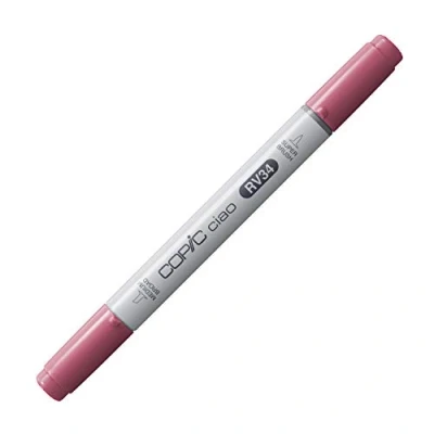 Obrázek COPIC Ciao Marker Typ RV 34, tmavě růžová, univerzální popisovač rozložení, se středně širokým a jedním štětcovým hrotem