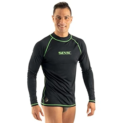 Obrázek Seac T Sun Long für Damen, schützendes Rash Guard Tauchshirt zum Schnorcheln und Schwimmen mit Sonnenschutz