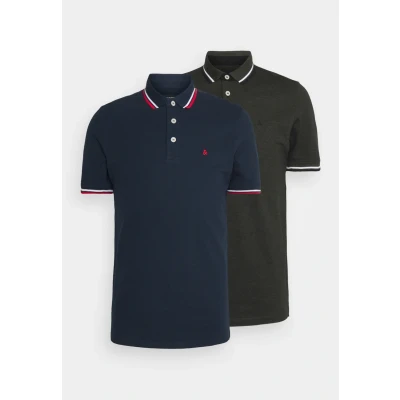 Obrázek Jack &amp; Jones Jjepaulos 2 PACK Polotričko, Muži, Velikost: XS, Navy blazer