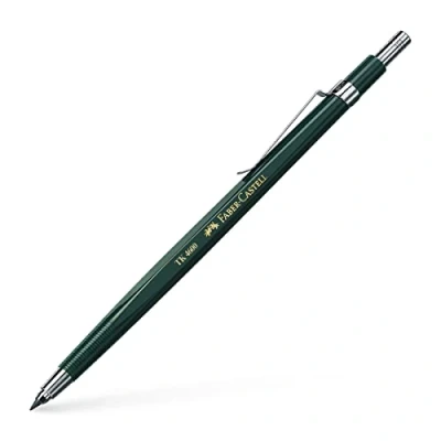 Obrázek Faber Castell 134600 olověná tužka TK 4600, tloušťka olova: 2 mm, včetně ořezávátka, barva hlavně: zelená