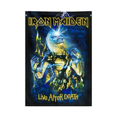 Obrázek Grupo Erik Nástěnná dekorace rolovací obraz Iron Maiden Kakemono z látky plakát 70 x 100 cm oficiální licenční produkt