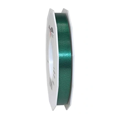 Obrázek C.E. PATTBERG Geschenkband tannengrün, 91 Meter Ringelband 15 mm zum Basteln, Dekorieren &amp; Verpacken von Geschenken zu jedem Anlass