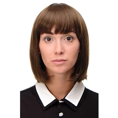 Obrázek Wig ME UP Sexy paruka Páže Bob Hnědá středně Zlato hladká ženu 25 cm 7803 10