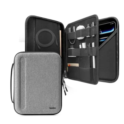 Obrázek tomtoc pouzdro na tablet pro 13 palců iPad Air M2 2024, M4 2024 OLED, 12,9 6/5/4 M2&amp;M1, tvrdé Magic/Smart Keyboard/adaptér/kabel/USB hub/Apple Pencil