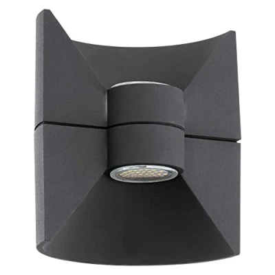 Obrázek EGLO venkovní nástěnná LED lampa Redondo, 2 žárovky svítidlo, nástěnné svítidlo z litého hliníku, barva: antracit, IP44