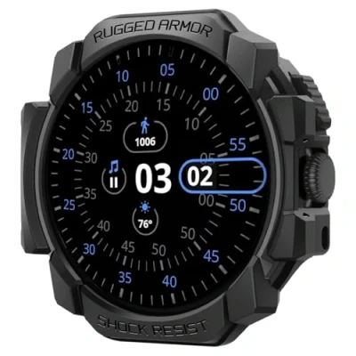 Obrázek Spigen Rugged Armor Hülle Kompatibel mit Google Pixel Watch 3 45mm (2024) Matt Schwarz