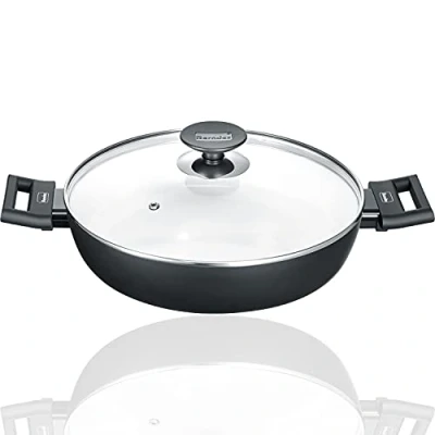 Obrázek Berndes 013365 ALU Induction Smart servírovací pánev 24 cm, hliník, černá/bílá