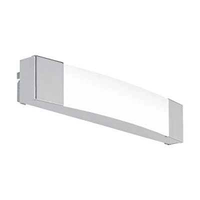 Obrázek EGLO LED nástěnná lampa Siderno, 1 plamenné nástěnné svítidlo, osvětlení zrcadla z oceli a plastu, koupelna v chromu, saténové, svítidlo do vlhkého prostoru, IP 44, L 35 cm