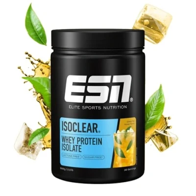Obrázek ESN ISOCLEAR Whey Isolate Protein prášek, zelený čaj med, 908 g, proteinové limo s ovocně chutnou chutí, clear made in Germany