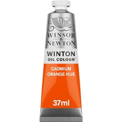 Obrázek Winsor &amp; Newton 1414090 Winton, jemná kvalitní olejová barva 37 ml tuba s rovnoměrnou konzistencí, odolná vůči světlu, vysoká krycí schopnost, bohatá na barevné pigmenty oranžový odstín kadmia