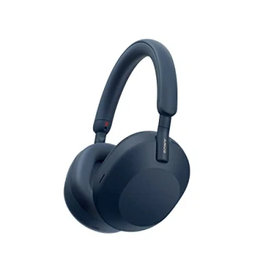 Obrázek Sony Sluchátka WH 1000XM5 Wireless Noise Cancelling (30h baterie, dotykový senzor, funkce rychlého nabíjení, optimalizovaná pro Amazon Alexa, náhlavní souprava s mikrofonem) Midnight Blue, modrá