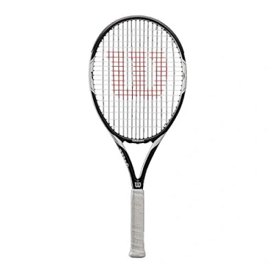 Obrázek WILSON Tenisová raketa, Federer Team 105, unisex, pro začátečníky a rekreační hráče, tloušťka rukojeti L3, bílá/černá, WRT30730U3