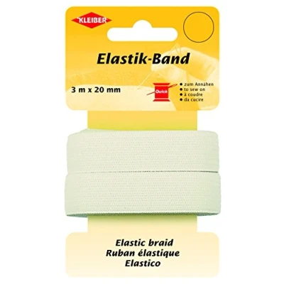 Obrázek Brhlíci 71073 elastickými pásový/široký gumový pásek, 72% polyester; 28% Guma, Bílá, 300 x 2 1 cm