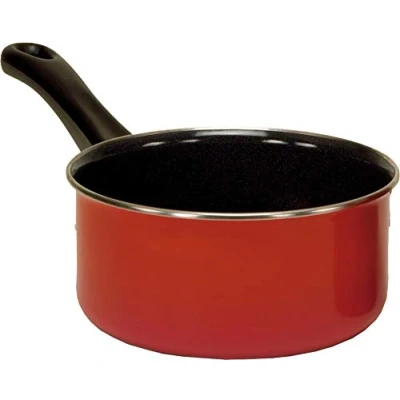 Obrázek Hrnec s rukojetí Karl Krüger, smalt, červený, 16 cm