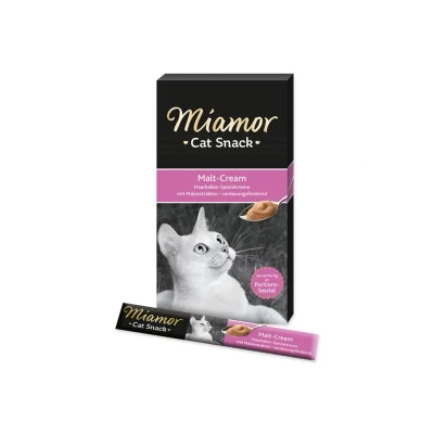 Obrázek MIAMOR Cat Snack Malt Cream krém s maltózou pro kočky 6x15g