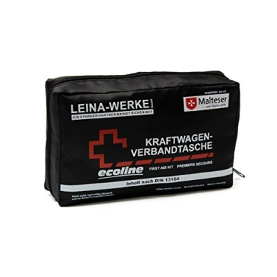 Obrázek Leina Werke 11042 autolékárnička Compact Ecoline bez suchého zipu, černá/bílá/červená