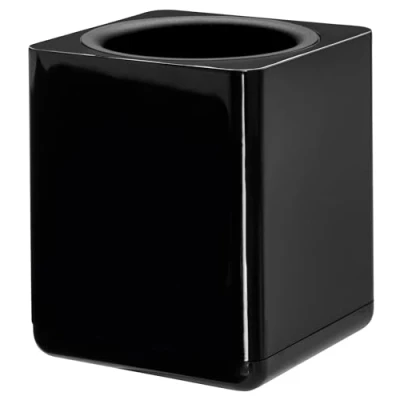 Obrázek HAN Trouba na tužky i Line CHROME, elegantní, ve vysokém lesku, stylový držák tužky, pro moderní psací stůl, organizaci kanceláře, 17653 13, černá