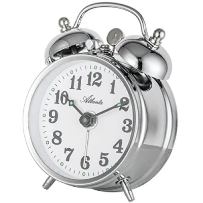 Obrázek Atlanta budík Mechanický Analog Stříbrná 1068 19