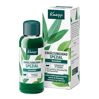 Obrázek Kneipp Speciální nachlazení léčivá lázeň uvolňuje dýchací cesty a usnadňuje vykašlávání s eukalytpovým olejem D kafrou 20 ml