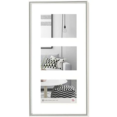 Obrázek walther design rám obrazu stříbrný 3 x 10 15 cm galerie s paspartou, Galeria plastový KS315S