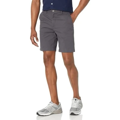 Obrázek Amazon Essentials Pánské chino šortky, 23 cm, štíhlý střih, šedé, 29 W