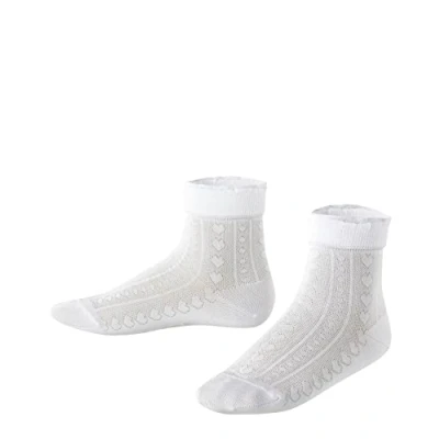 Obrázek FALKE Unisex dětské Romantic Net ponožky prodyšné biologická udržitelná bavlna šetrné k pokožce zesílené tenké slavnostní jemné elegantní s volánkem na lemu, ideální pro přijímání 1 pár, bílá (White