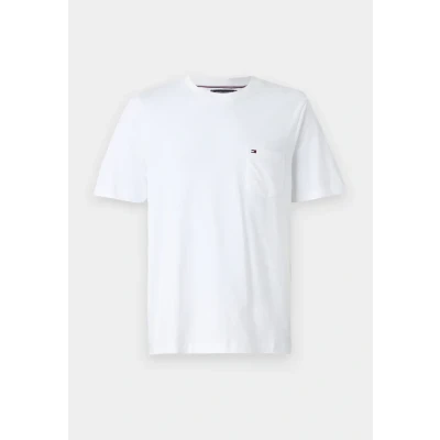 Obrázek Tommy Hilfiger Essential Solid Pocket TEE Jednoduché tričko, Muži, Velikost: XS, White